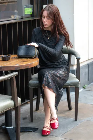 Stella Nova Black Lace Pencil Skirt