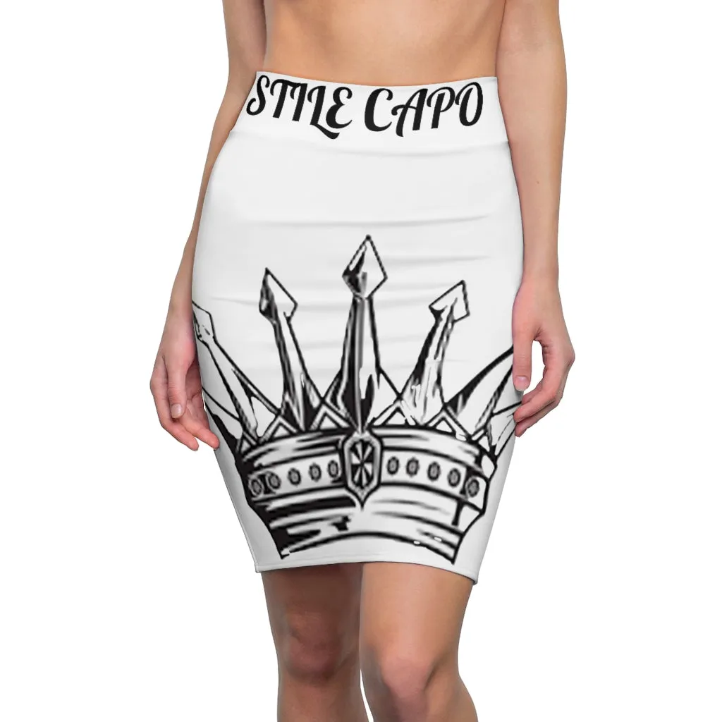 STILE CAPO WHITE QUEEN Pencil Skirt