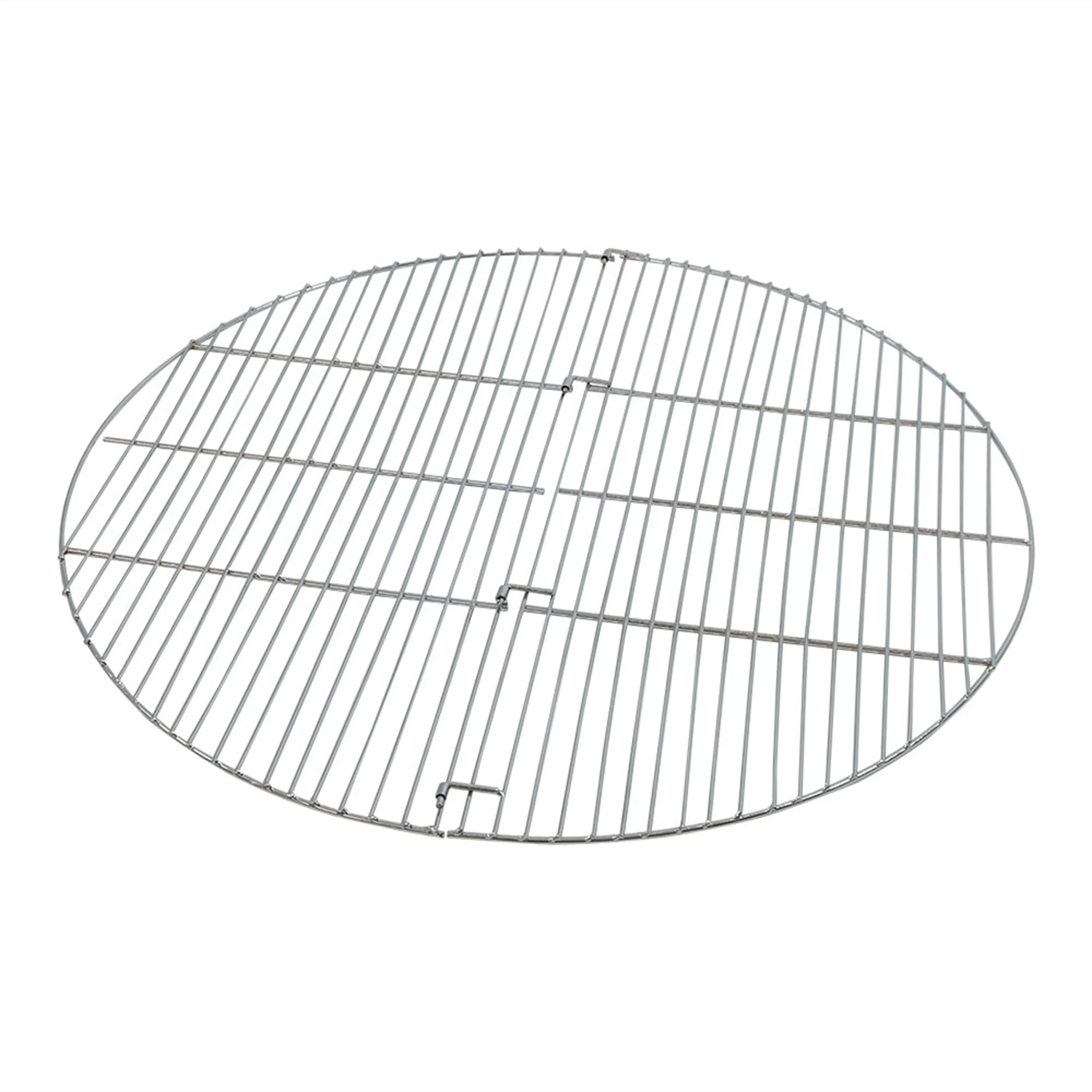 Sunnydaze Foldable, Chrome-Plated, Round Fire Pit Grill Grate