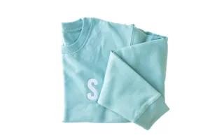 Teal Letter Sweatshirt