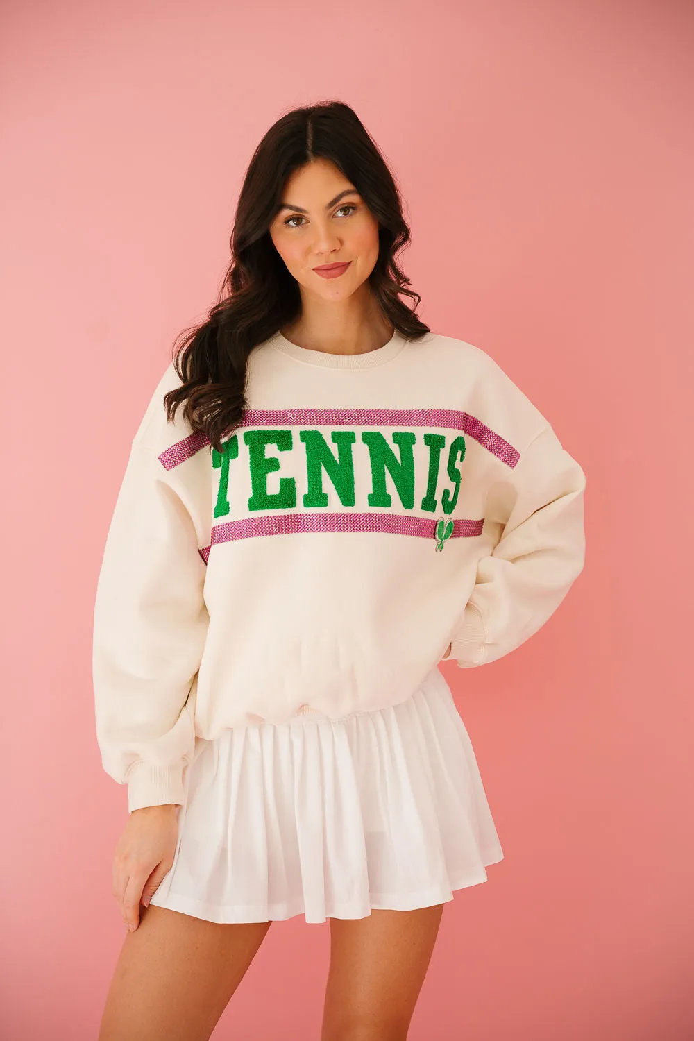 TENNIS CREAM PULLOVER