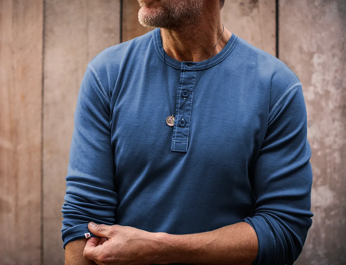 The New Elder Henley Shirt Indigo