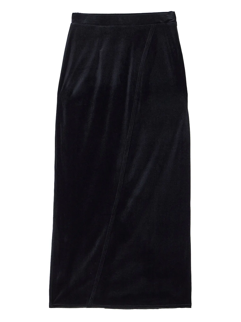 UND SHEER VELOUR PENCIL SKIRT