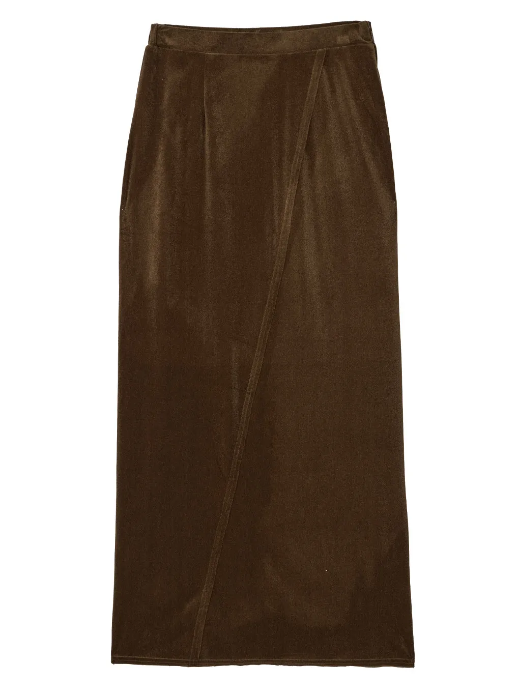 UND SHEER VELOUR PENCIL SKIRT