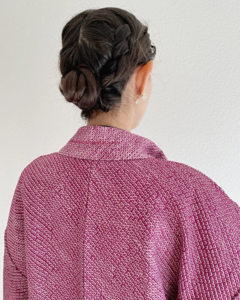 Unique but Simple Shibori Haori Kimono Jacket