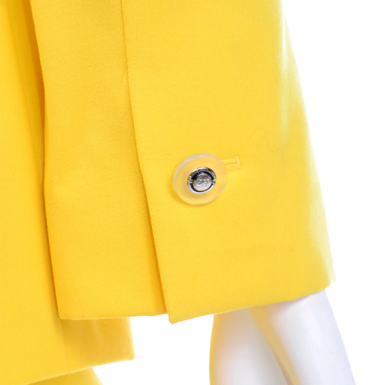 Vintage Escada Bright Yellow Skirt & Jacket Suit