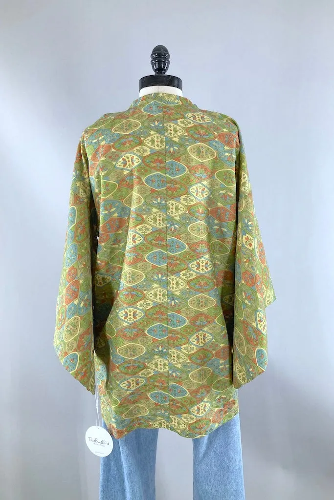 Vintage Green Kimono Jacket