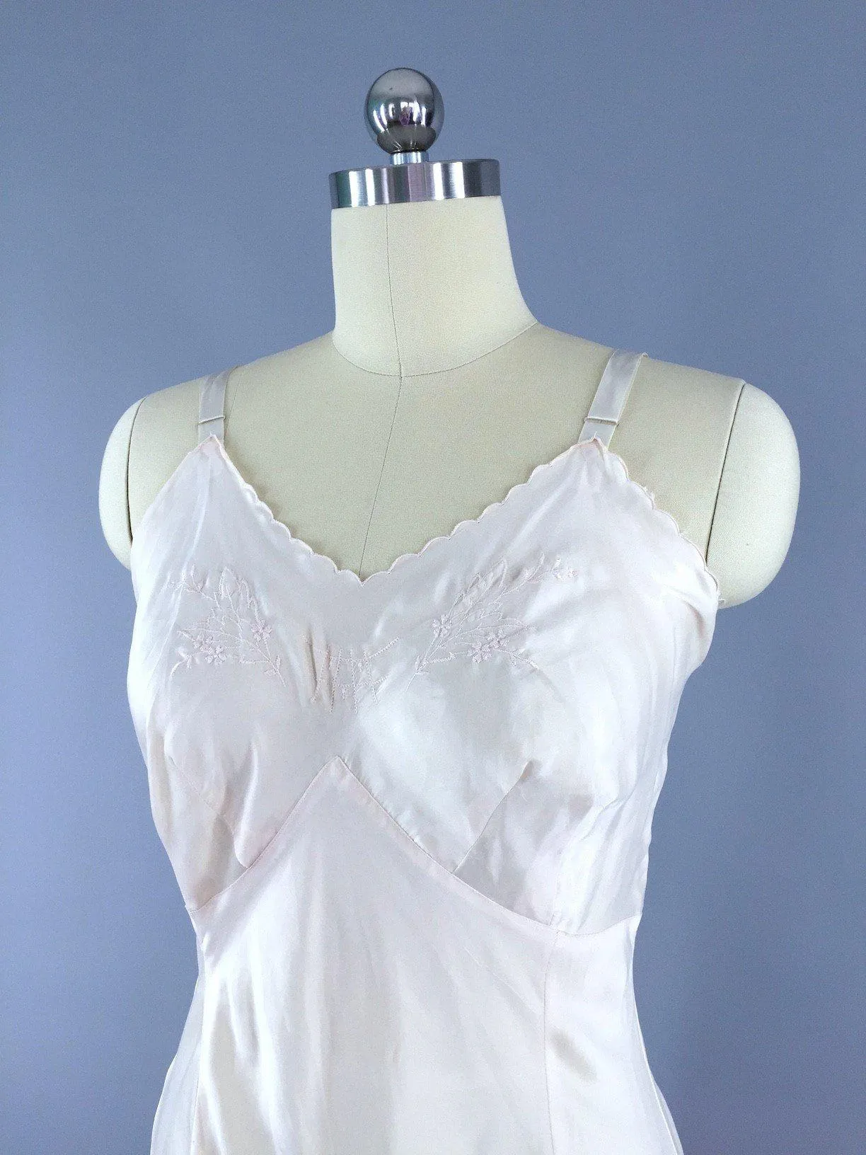 Vintage Silk Slip / Ivory