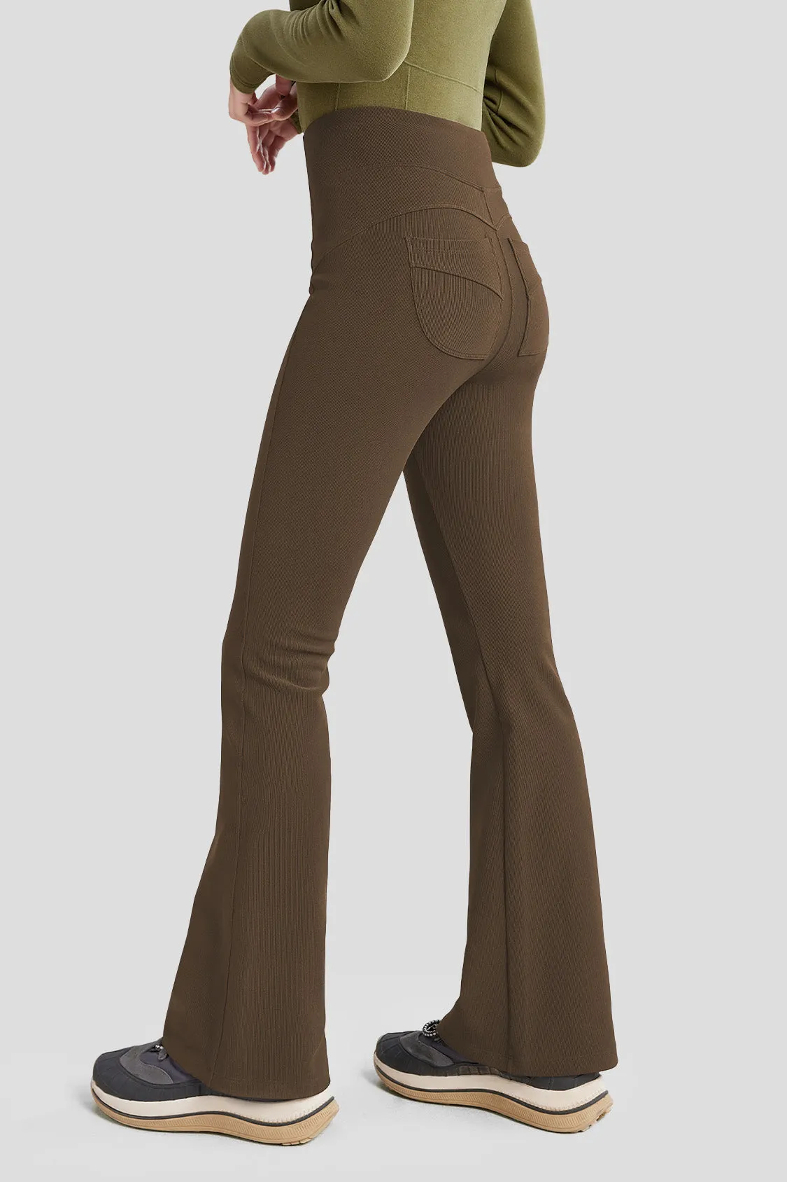 Women's High Elasticity Flared Pants