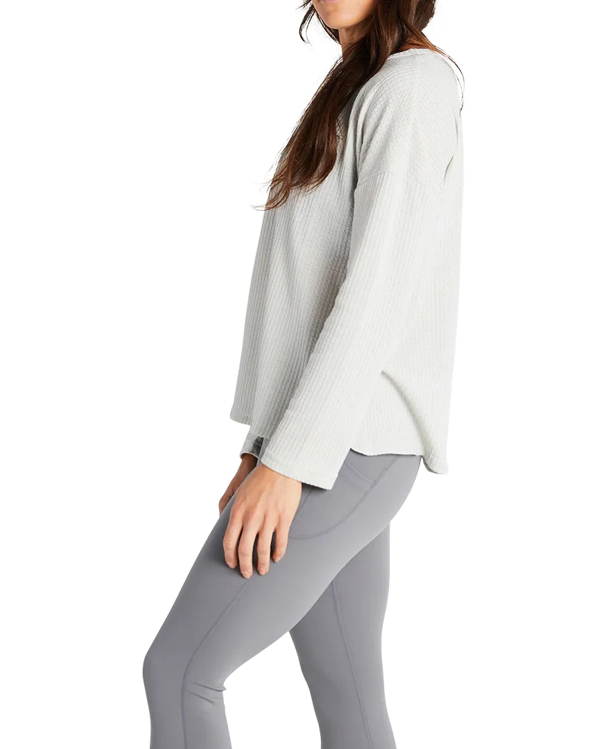 Women's Leisure Waffle Long-Sleeve Shirt