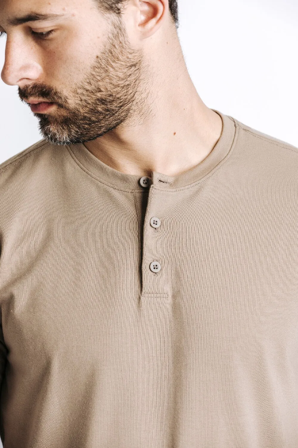 X Cotton Short Sleeve Henley