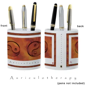 Yin Yang Pencil Holder "Fire" (Auriculotherapy)