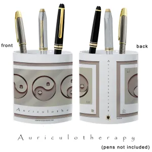 Yin Yang Pencil Holder "Metal" (Auriculotherapy)