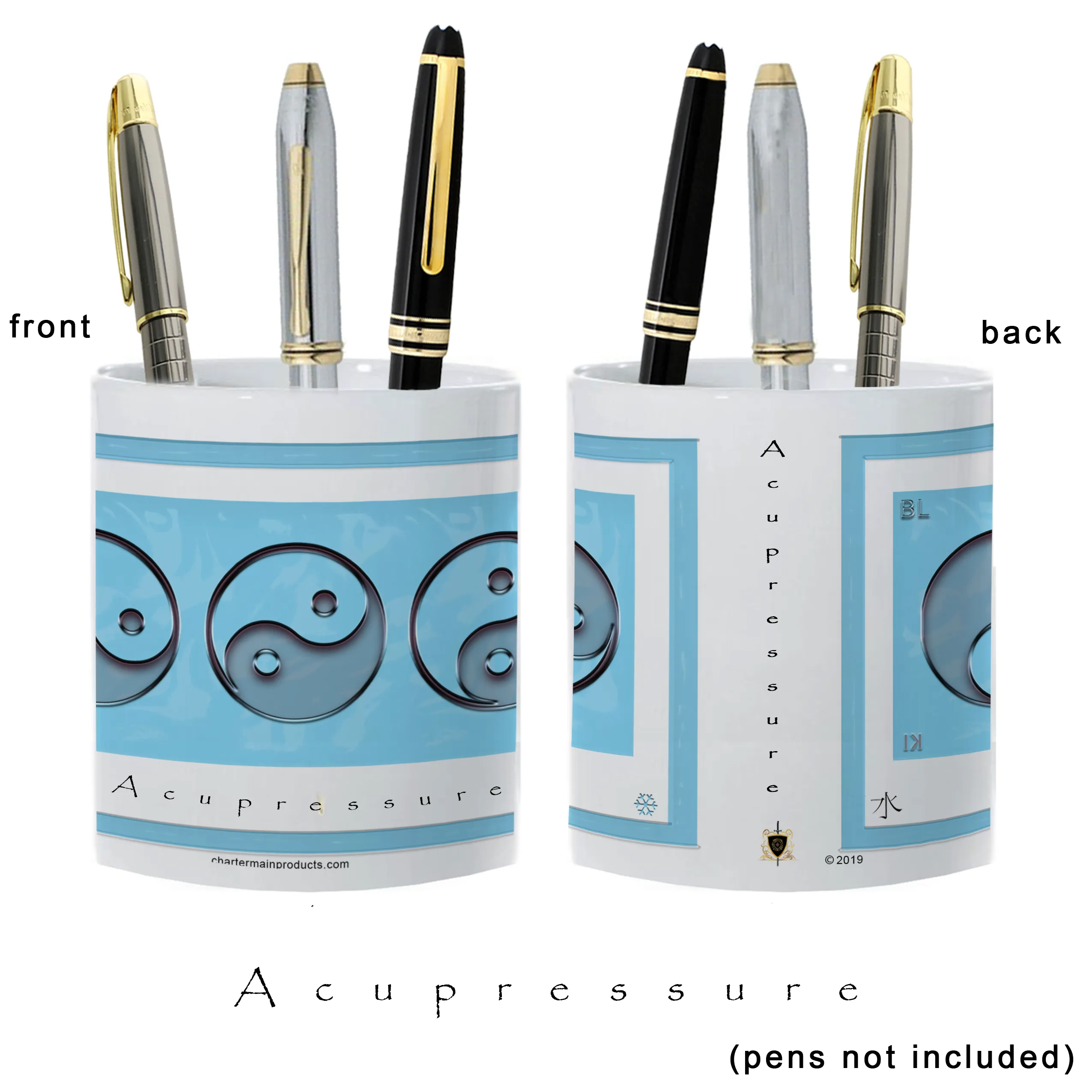 Yin Yang Pencil Holder "Water" (Acupressure)