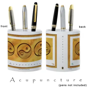 Yin Yang Pencil Holder "Wood" (Acupuncture)