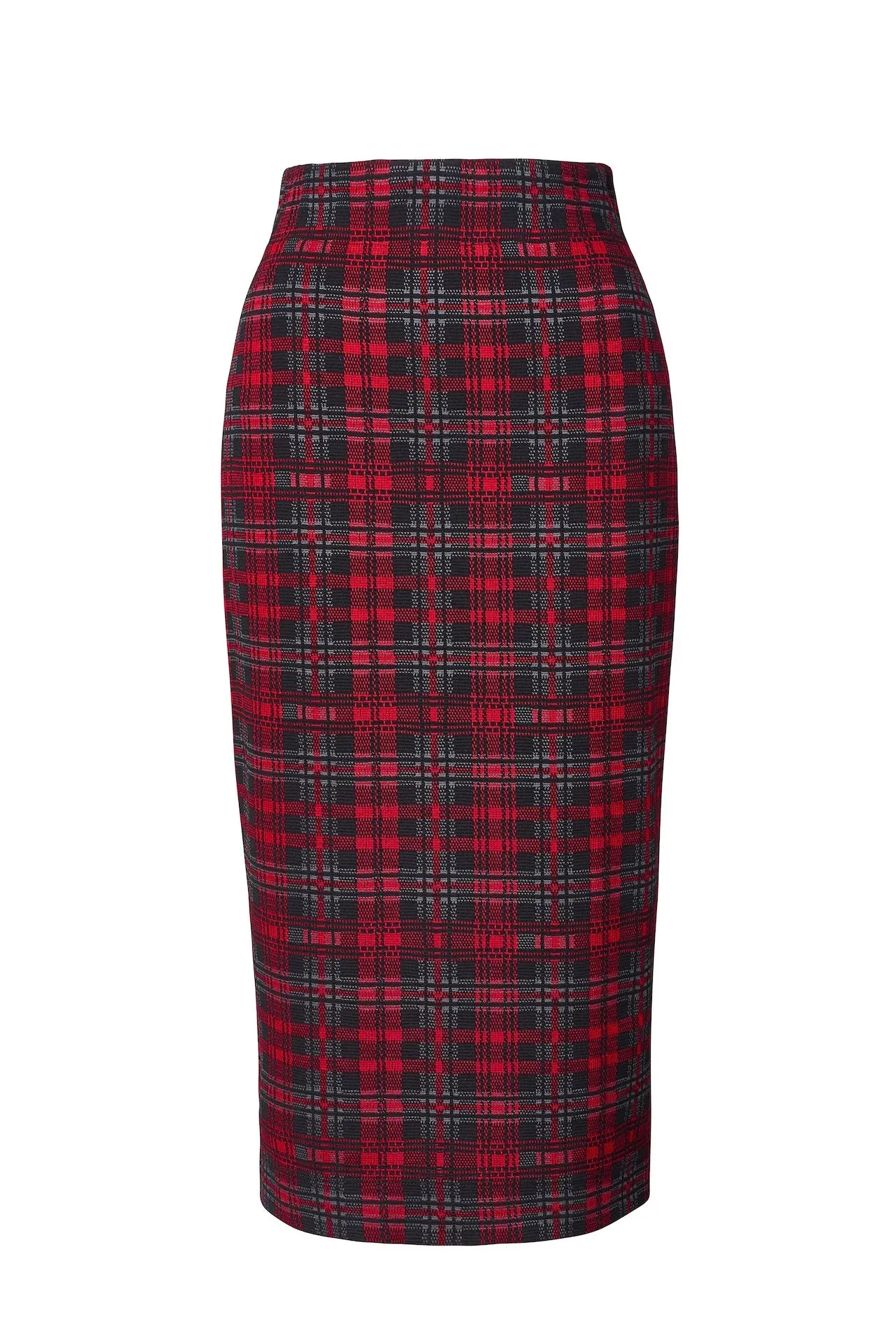 ZOLA Knit Pencil Skirt - Plaid